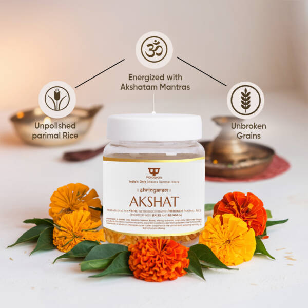 Paraayan Pure Puja Akshat 100g | Pack of 2 | Sacred Rice Blessed with Mantras - Image 4