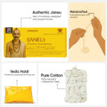 Paraayan Janeu Yagyopavit Dhaga For Brahmin | 20 Pieces Janau | With Haldi Pouch | Pure Sacred Thread For Rituals, Worship, And Spiritual Blessings | Pack of 1 ( Yagyo Pavitam For Puja) - Image 6