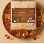 Paraayan Diya Batti Cotton Wicks | 500 Pieces | Batti for Diya | Pure Cotton Wicks for Pooja | Akhand Deep Lambi Batti Diya Wicks for Puja | Pack of 1 - Image 2