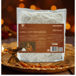 Paraayan Diya Batti Cotton Wicks | 500 Pieces | Batti for Diya | Pure Cotton Wicks for Pooja | Akhand Deep Lambi Batti Diya Wicks for Puja | Pack of 1 - Image 5