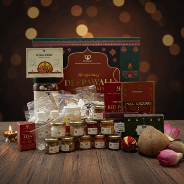 Paraayan Mangalmay Diwali Kit | 30 Products in 1 for a Shastra Sammat Diwali Pooja | Free Video Demo - Image 2