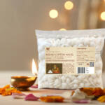 Paraayan Pure Round Cotton Diya Wicks for Pooja | 250 Pieces | Akhand Deep Batti for Puja - Image 4
