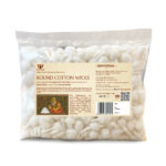 Paraayan Pure Round Cotton Diya Wicks for Pooja | 250 Pieces | Akhand Deep Batti for Puja