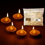 Paraayan Pure Round Cotton Diya Wicks for Pooja | 250 Pieces | Akhand Deep Batti for Puja - Image 4