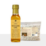 Paraayan Cold Pressed Sesame Oil 500ml + 250 Pieces Pure Cotton Wicks Combo