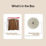 Paraayan Pure Sandalwood Dhoop Sticks I Bambooless & Charcoal-Free | 40 Long Sticks with Dharma Rath Chakra Dhoop Stand | Pure Natural Sandalwood Aroma for Pooja, Meditation & Havan - Image 2