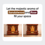 Paraayan Dhoop Sticks Pack of 2 (Sandalwood and Rose) I 40 X 40 Long Sticks I No Bamboo I No Charcoal I Puja Dhoop Sticks with Dharma Rath Chakra Dhoop Stand - Image 5