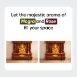 Paraayan Dhoop Sticks Pack of 2 (Rose and Mogra) I 40 X 40 Long Sticks I No Bamboo I No Charcoal I Puja Dhoop Sticks with Dharma Rath Chakra Dhoop Stand - Image 5